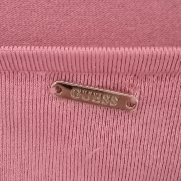 Guess Pink Ribbed Body-Con Dress XS - Picture 4 of 4